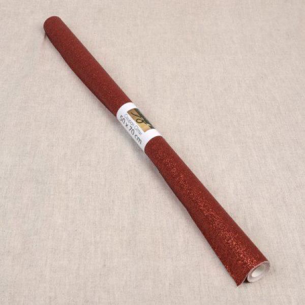 50x70 cm Zuschnitt Glitzerfolie Rot